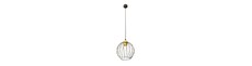 Nando 1 Sort/Guld pendellampe - Ø24 cm, E27, 230V, uden lyskilde