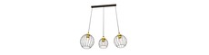 Nando 3 Sort/Guld pendellampe - Ø24 cm, E27, 230V, uden lyskilde