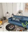 Nando 3 Sort pendellampe - Ø24 cm, E27, 230V, uden lyskilde