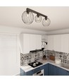 Nest 3 Sort loftslampe - Ø24 cm, E27, 230V, uden lyskilde