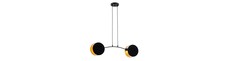 Motif 2 Sort/Guld pendellampe - Ø20 cm, E27, 230V, uden lyskilde