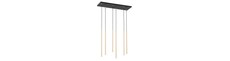 Selter 6 Guld pendellampe - Ø2 cm, G9, 230V, uden lyskilde