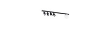 Baster 5 Sort loftslampe - Ø14 cm, GU10 & E14, 230V, uden lyskilde