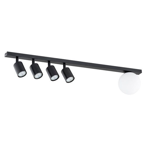 Baster 5 Sort loftslampe - Ø14 cm, GU10 & E14, 230V, uden lyskilde