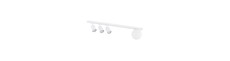 Baster 4 Hvid loftslampe - Ø14 cm, GU10 & E14, 230V, uden lyskilde