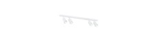 Flash 4 Hvid loftslampe - GU10, 230V, uden lyskilde