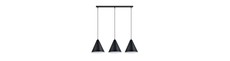 Rebel 3 Sort/Hvid pendellampe - Ø23.5 cm, E27, 230V, uden lyskilde