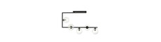 Soma 5 Sort/Transparent loftslampe - Ø14 cm, E14, 230V, uden lyskilde