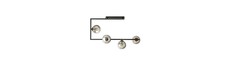 Soma 4 Sort/Grafit loftslampe - Ø14 cm, E14, 230V, uden lyskilde