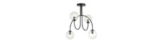 Archi 4A Sort/Transparent lysekrone - Ø14 cm, E14, 230V, uden lyskilde