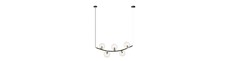 Ritz 5 Sort/Transparent pendellampe - Ø14 cm, E14, 230V, uden lyskilde