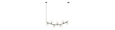 Ritz 7 Sort/Transparent pendellampe - Ø14 cm, E14, 230V, uden lyskilde