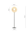 Soho LP1 Opal gulvlampe - Ø14 cm, E14, 230V, uden lyskilde