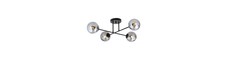 Roma 4 Sort/Grafit loftslampe - Ø14 cm, E14, 230V, uden lyskilde