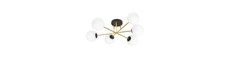 Magnum 6 Sort/Opal loftslampe - Ø14 cm, E14, 230V, uden lyskilde
