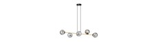 Gravity 6 Sort/Grafit pendellampe - Ø14 cm, E14, 230V, uden lyskilde