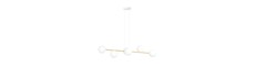 Gravity 6 Hvid/Guld pendellampe - Ø14 cm, E14, 230V, uden lyskilde