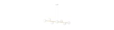 Gravity 8 Hvid/Guld pendellampe - Ø14 cm, E14, 230V, uden lyskilde