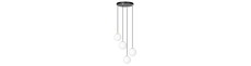 Royal 4 Sort pendellampe - Ø14 cm, E14, 230V, uden lyskilde