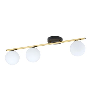 Monza 3 Sort/Opal loftslampe - Ø14 cm, E14, 230V, uden lyskilde
