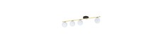 Monza 4 Sort/Opal loftslampe - Ø14 cm, E14, 230V, uden lyskilde