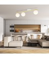 Monza 3 Hvid/Opal loftslampe - Ø14 cm, E14, 230V, uden lyskilde