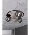 Sopra 3 Sort/Grafit loftslampe - Ø14 cm, E14, 230V, uden lyskilde