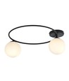 Sopra 2 Sort/Opal loftslampe - Ø14 cm, E14, 230V, uden lyskilde