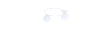 Sopra 2 Hvid/Opal loftslampe - Ø14 cm, E14, 230V, uden lyskilde
