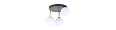 Dolce 3 Sort/Opal loftslampe - Ø14 cm, E14, 230V, uden lyskilde
