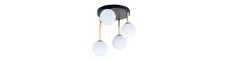 Dolce 4 Sort/Opal loftslampe - Ø14 cm, E14, 230V, uden lyskilde