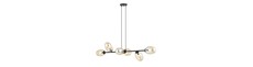 Pandora 6 Sort/Rav pendellampe - Ø12 cm, E14, 230V, uden lyskilde