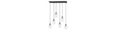 Astral 6 Sort/Transparent pendellampe - Ø12 cm, E14, 230V, uden lyskilde