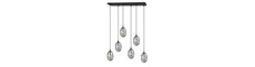 Astral 6 Sort/Grafit pendellampe - Ø12 cm, E14, 230V, uden lyskilde