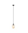 Astral 1 Sort/Rav pendellampe - Ø12 cm, E14, 230V, uden lyskilde