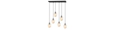 Astral 6 Sort/Rav pendellampe - Ø12 cm, E14, 230V, uden lyskilde