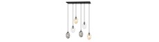 Astral 6 Sort Mix loftslampe - Ø12 cm, E14, 230V, uden lyskilde