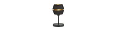Piano Ln Sort/Guld bordlampe - Ø20 cm, E27, 230V, uden lyskilde