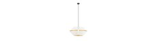 Malia 1 Hvid/Guld pendellampe - Ø42 cm, E27, 230V, uden lyskilde