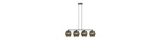 Malia 4 Sort/Guld pendellampe - Ø15 cm, E27, 230V, uden lyskilde