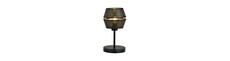 Malia Ln Sort/Guld bordlampe - Ø20 cm, E27, 230V, uden lyskilde