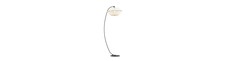 Malia Lp Hvid/Guld gulvlampe - Ø42 cm, E27, 230V, uden lyskilde