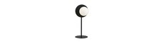 Oslo Ln Sort/Opal bordlampe - Ø15 cm, E14, 230V, uden lyskilde