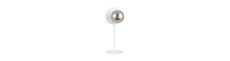 Oslo Ln Hvid/Grafit bordlampe - Ø14 cm, E14, 230V, uden lyskilde