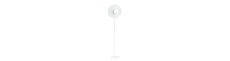 Oslo Lp Hvid/Opal gulvlampe - Ø15 cm, E14, 230V, uden lyskilde