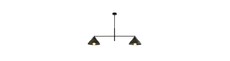 Maverick 2 Sort lysekrone - Ø22 cm, E27, 230V, uden lyskilde