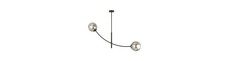 Hunter 2 Sort/Grafit loftslampe - Ø14 cm, E14, 230V, uden lyskilde