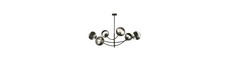Hunter 6 Sort/Stribe loftslampe - Ø14 cm, E14, 230V, uden lyskilde