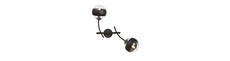 Hunter K2 Sort/Stribe væglampe - Ø14 cm, E14, 230V, uden lyskilde