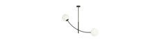Hunter 2 Sort/Opal loftslampe - Ø15 cm, E14, 230V, uden lyskilde